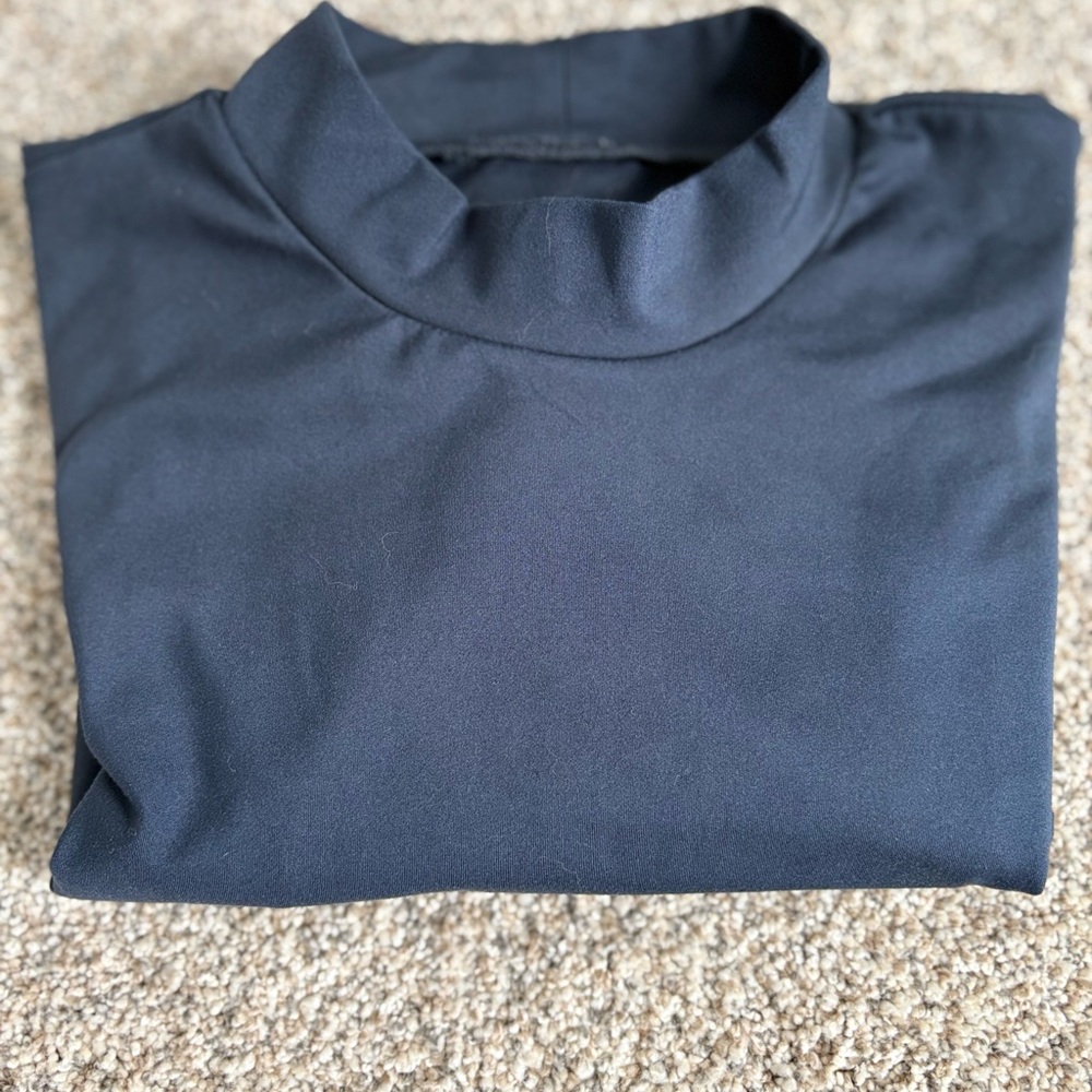 Senita Athletics Navy Long Sleeve Mock Neck Top - Picture 2 of 6
